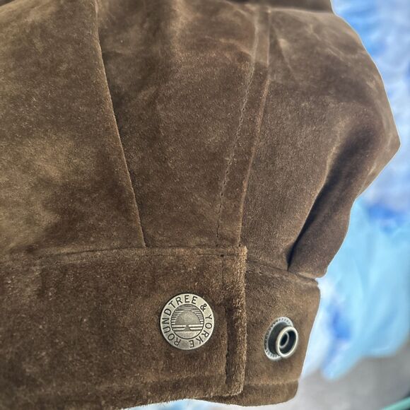 Roundtree & Yorke Men’s Genuine Leather Zip Up Jacket Size LT 9/10 Condition - Picture 7 of 8